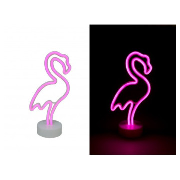 Flamant rose 7 leds 30 x 14,5 x 3,5 cm