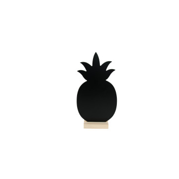 Ananas ardoise sur support 12 x 3 x 30 cm