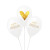 Lot de 10 ballons anniversaire en latex blanc