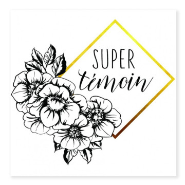Tatouage éphemère super témoin