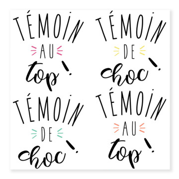 Tatouage éphémère témoin de choc
