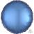 Ballon rond satin luxe bleu azur 43 cm