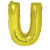 Ballon lettre U aluminium or Ballon lettre U aluminium or