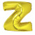 Ballon lettre Z aluminium or Ballon lettre Z aluminium or