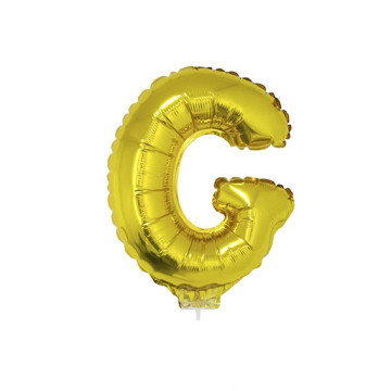 Mini Ballon Lettre G aluminium or