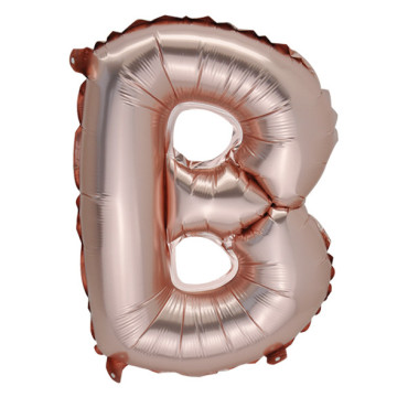 Mini Ballon Lettre B aluminium rose gold