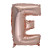 Mini Ballon Lettre E aluminium rose gold