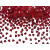 Confettis cœur rouges 5mm 30 gr