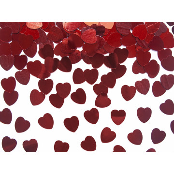 Confettis cœur rouges 10mm 30 gr