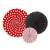 Lot de 3 rosettes Lady Bug 40+32+23 cm