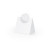 Lot de 10 marque-place Blanc Rosette 8 x 8 cm