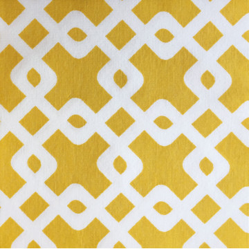 Lot de 20 serviettes intissé Entrelacs jaune  40 x 40 cm