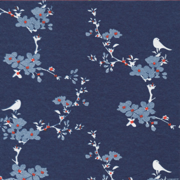Lot de 20 serviettes jetables Kimono bleues 40 x 40 cm intissée