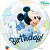 Ballon bubble Mickey 1st Birthday 55 cm