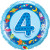 Ballon  4 ans bleu Espace 45 cm