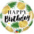 Ballon Happy Birthday Ananas 45 cm