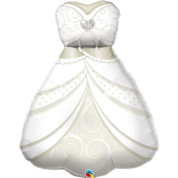 Ballon robe de la mariée blanche 96 cm