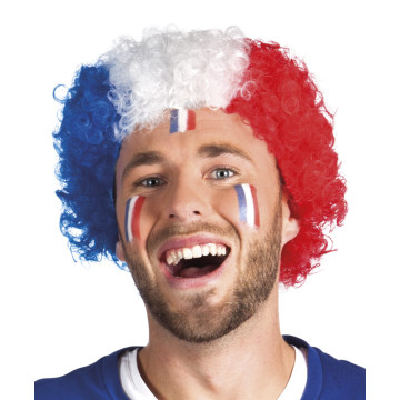 Perruque frisée France Euro 2021