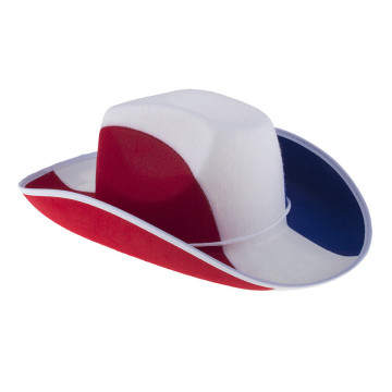 Chapeau Cowboy tricolore Euro 2021