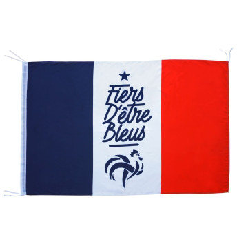 Drapeau Fiers d'être bleus FFF Euro 2021 30 x 45 cm