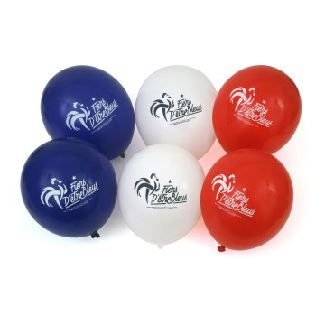 Lot de 6  Ballons latex FFF Euro 2021