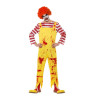 Combinaison Clown tueur homme Halloween jaune et rouge