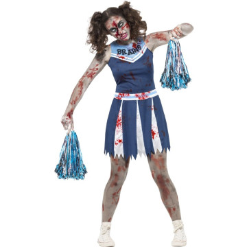 Déguisement Zombie pompom girl Halloween adolescente