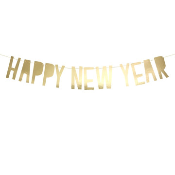 Bannière Happy New Year or 10 cm x 90 cm
