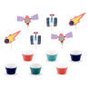 Kit de 6 cupcakes Space Party