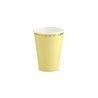 Lot de 6 gobelets carton jaunes