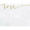 Lot de 20 serviettes en papier Love