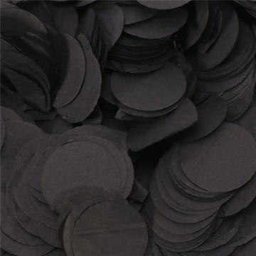 Confettis ronds noir en papier