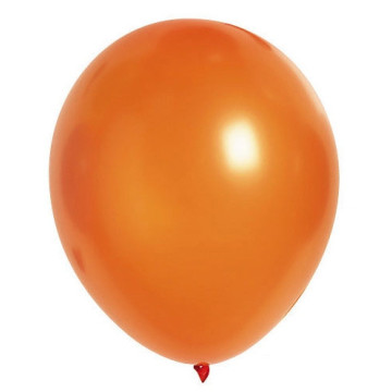 Lot de 10 ballons de baudruche en latex opaque orange
