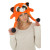 Bonnet Raton Laveur en peluche Bonnet Raton Laveur en peluche