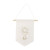 Suspension Communion Fanion velours blanc/ or 25 x 27 cm