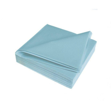Serviettes bleu ciel épaisses en papier voie sèche AVA 40 x 40 cm
