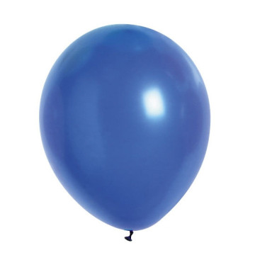 Lot de 10 ballons de baudruche en latex opaque bleu