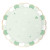 Lot de 8 assiettes vert pastel festonnées 23 cm