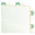 Lot de 16 serviettes festonnées vert pastel 33 x 33 cm