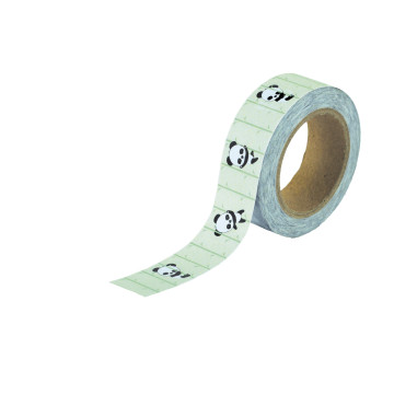 Ruban Washi tape Panda 1,50 m x 10 m