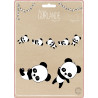 Guirlande bébé panda 3,5 m