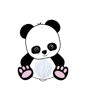 Suspension Bébé Panda alvéolée 20 cm