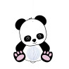 Suspension Bébé Panda alvéolée 20 cm