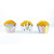 Lot de 6 cupcakes wrappers Bébé Licorne