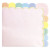 Lot de 16 serviettes festonnées rose pastel 33 x 33 cm