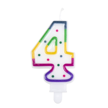 Bougie anniversaire chiffre 4