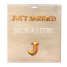 Ballons Lettres  en aluminium Just Married Or