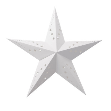 Lanterne étoile blanche 30 cm