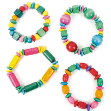 Bracelet bois multicolore