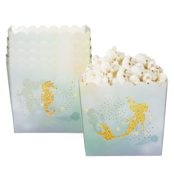 Lot de 6 bols Sirène en carton 40 cl